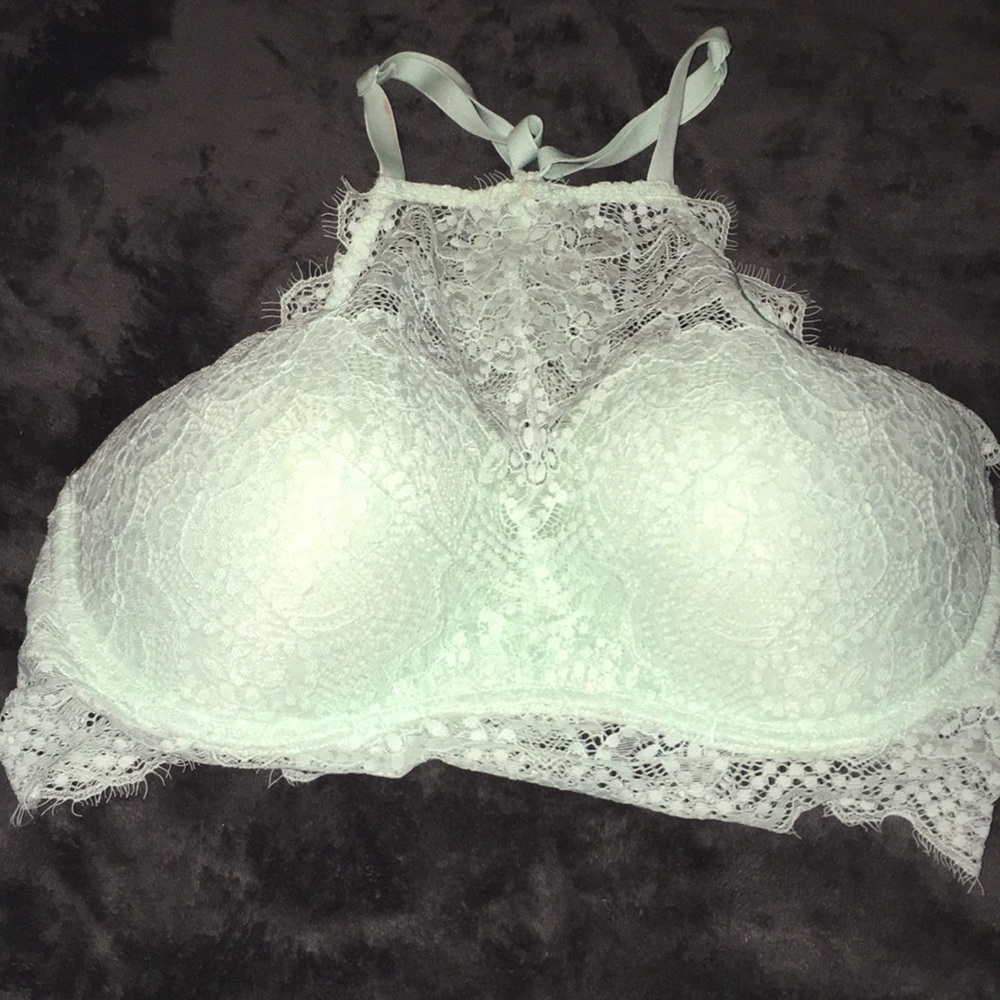 Never worn mint high rise push up bra
